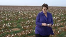 Organic cotton farmer LaRhea Pepper in Lubock, Texas speaks on GMOs
